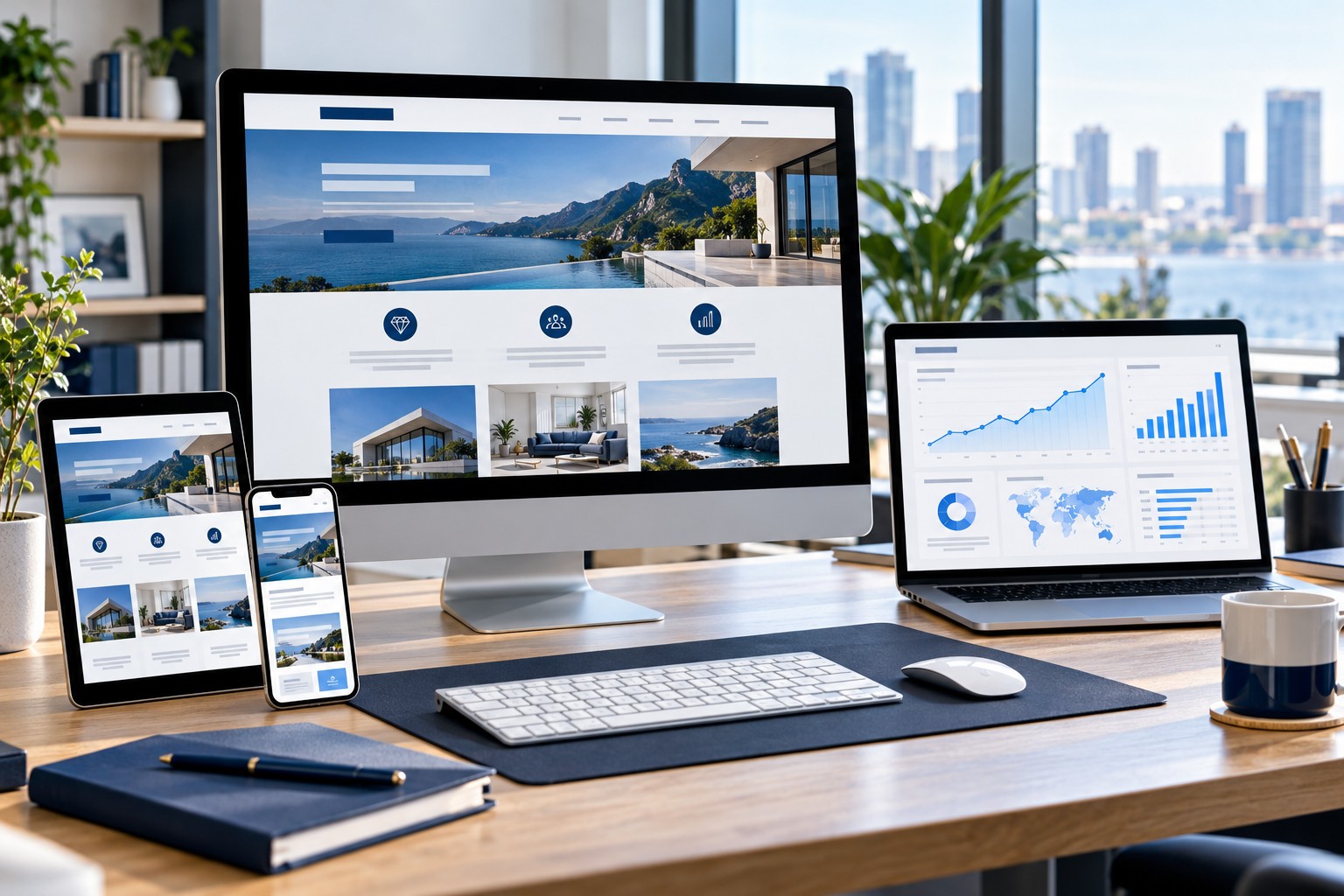Website on multiple devices